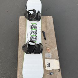 153 Rome Party Mod Snowboard with M/L Rome Katana bindings