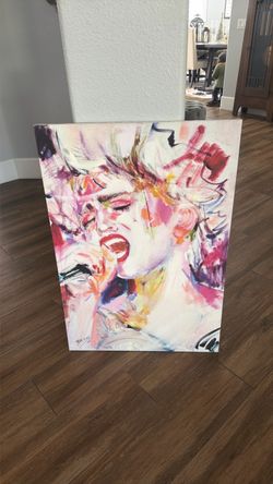 Madonna - Original One of a Kind  “Pop Star” Oil Painting.