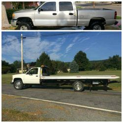 TRADE WITH GAS ENGINE TOW TRUCK,.. ROLL BACK