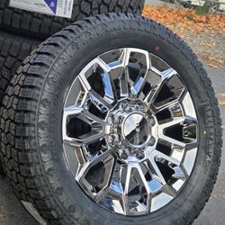 22 inch GMC Sierra Denali 3500 Wheels Tires Rims Chevy Silverado 2500