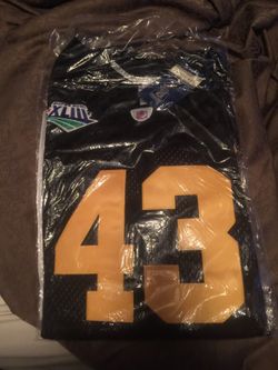 Troy Polamalu 4x super bowl patch nice jersey