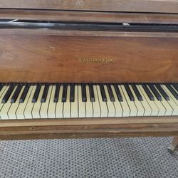 Baby Grand Piano Needs Minor Refinishing On Wood 
