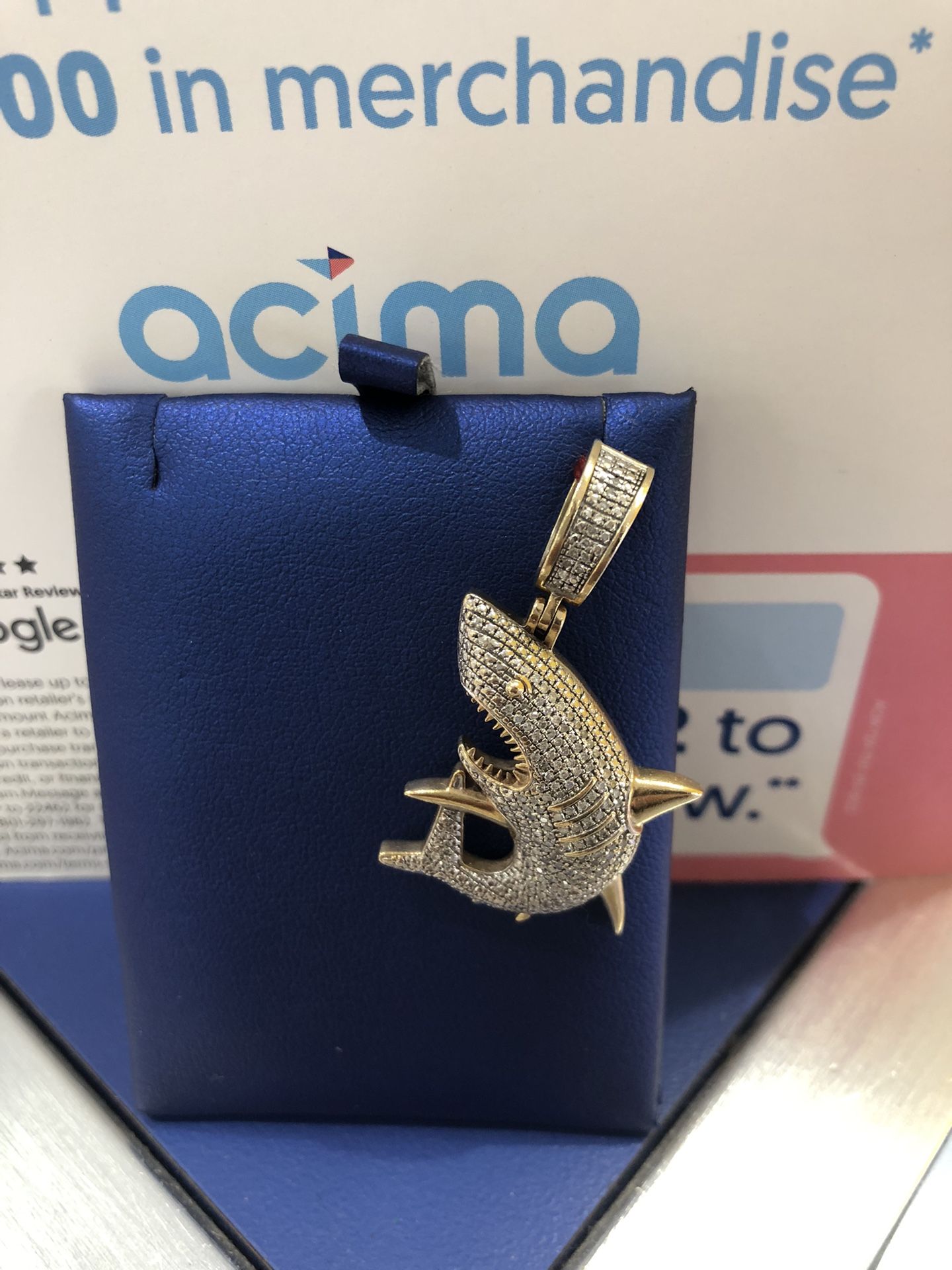 Shark Diamond Pendant