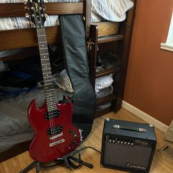 Full Guitar Set With Amp