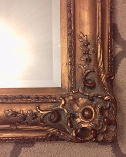 Antique - Carved, Beveled Mirror
