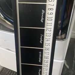 Hobby Lobby Wall Days Of The Week Calendar Chalkboard 