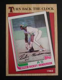 1987 Topps Rickey Henderson Baseball Card