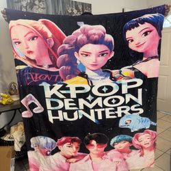 Brand New Kpop Demon Hunter Blanket 