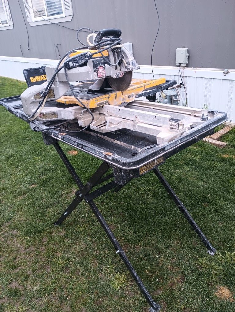 DeWalt Tile Saw +Stand/ Jack Hammer Milwaukee