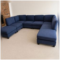 8 piece living room modular sectional sofa