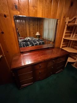 Dresser with mirror