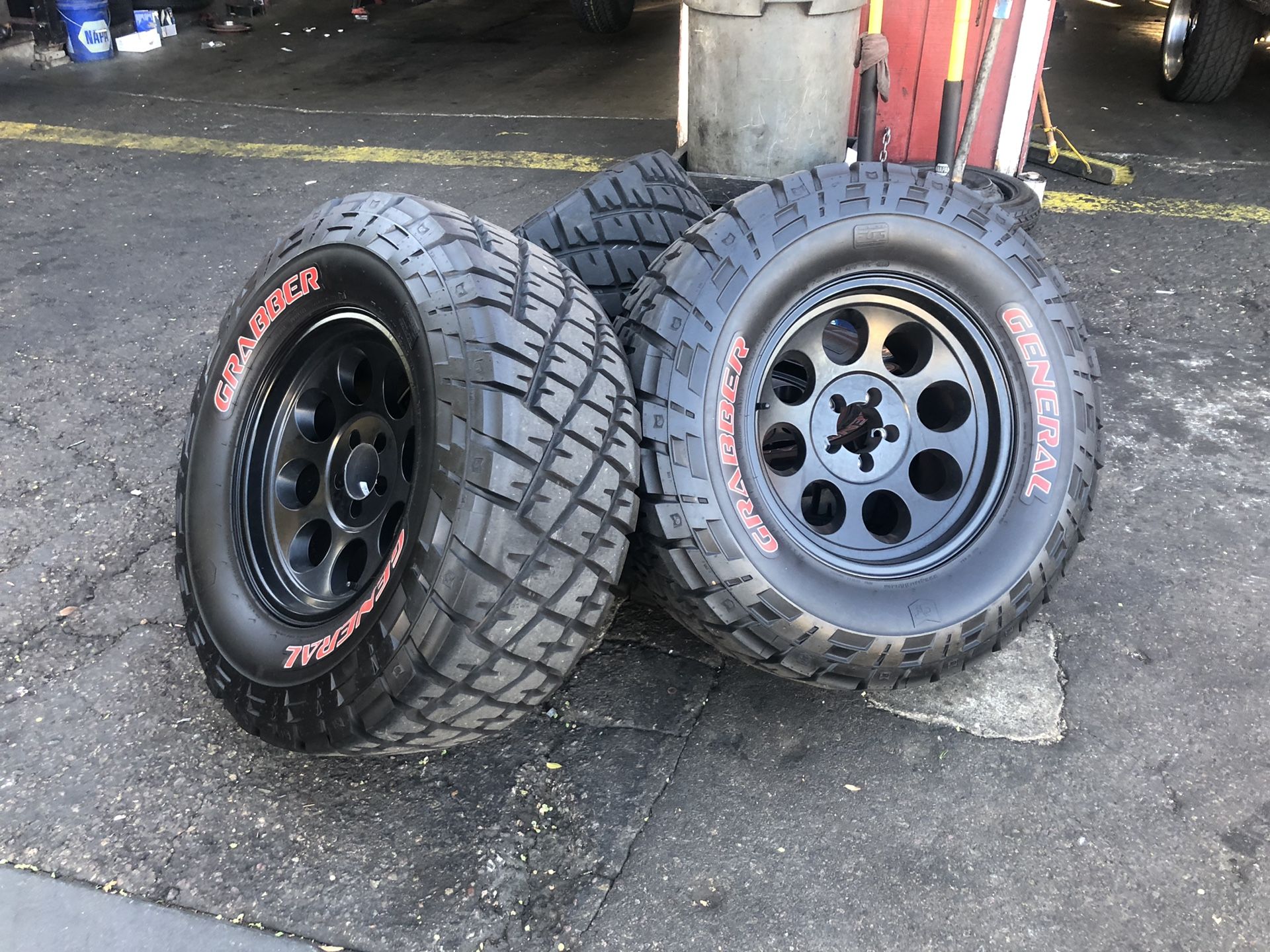 33” tires and 17” wheels for sale