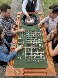 ( Man Cave) Monte Carlo 4-in-1 Casino Game Table
