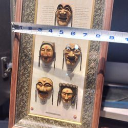 Framed Korean Folk Masks