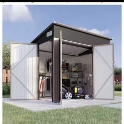 NEW IN BOX, Outdoor Metal Shed(size In Picture