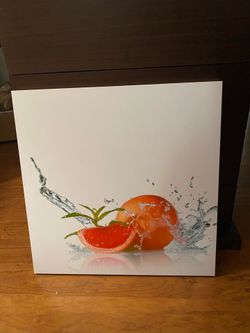 fruit water splash wall art a 3-pieces set,