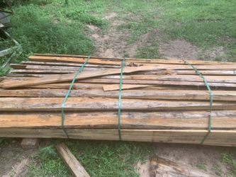 Rough Cut Pine Lumber Bundle.