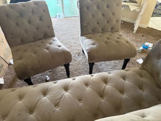 Tufted Accent Chairs Set of 3 Make Offer Cash Carry Last days
