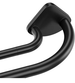 Black Double Curtain Rod