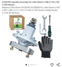 New GY20785 Spindle Assembly for John Deere L100 L110 L120 L130 Mowers
Replace John Deere GY20785 GY20050 for John Deere L105 L107 L108 L111 L118 L17.