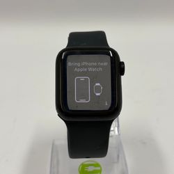 Unlocked Apple Watch SE 1st Gen 40MM Black Aluminum Black Sport Band MNTM3LL/A