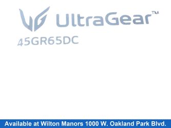 Lg 45gr65dc Black Computer Monitor