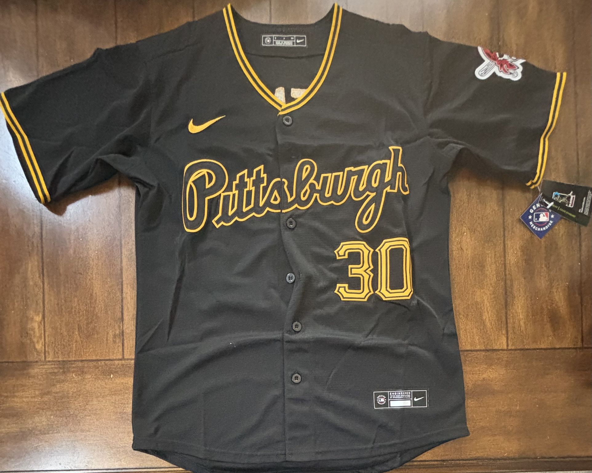 Pittsburgh Pirates Paul Skenes Black Adult Small Jersey NWT