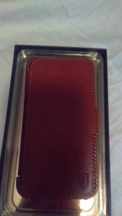 I phone X (10) genuine leather case brown