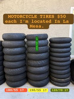 Used motorcycle tires