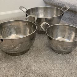 3 pc Colander Set
