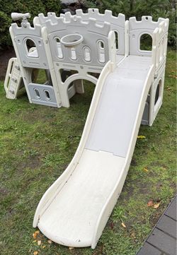 Kids Castle Playset with Slide and Climber