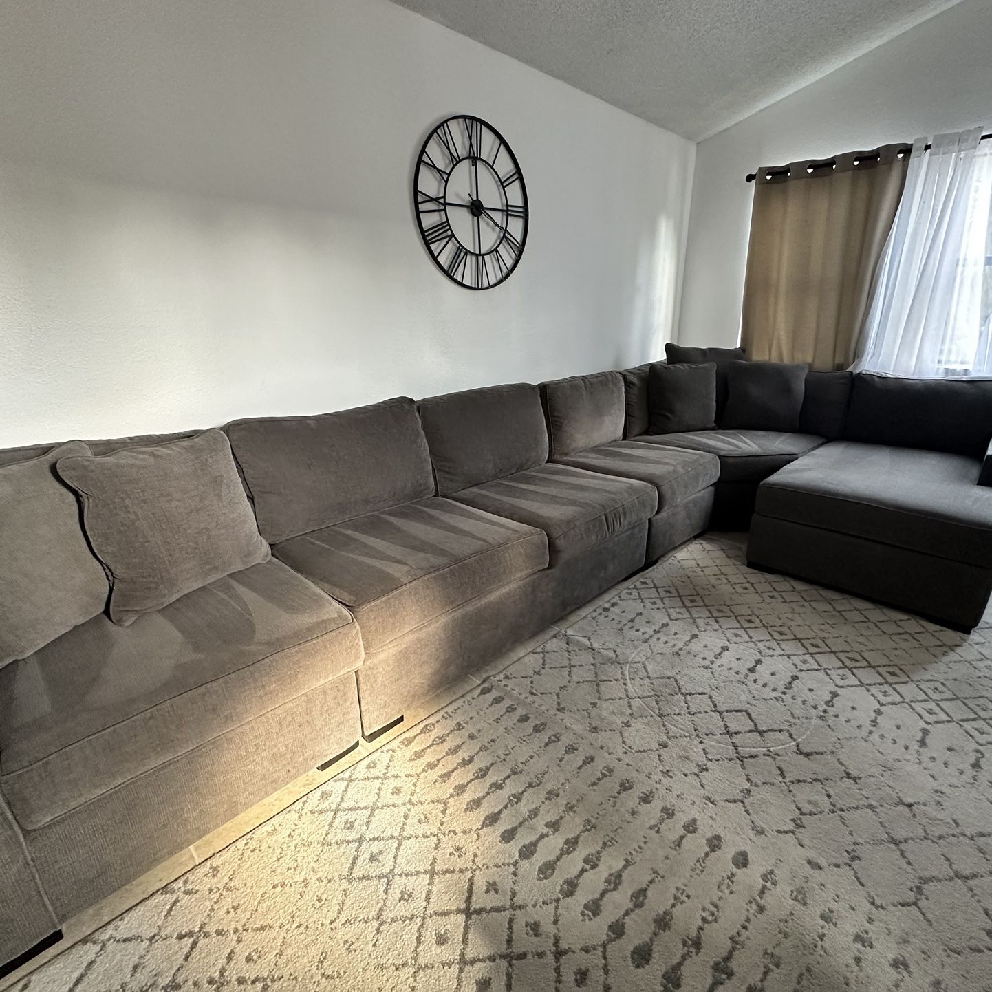 Dark grey sectional