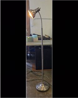 Chrome floor lamp