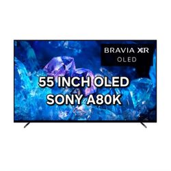 55 Inch OLED Sony A80K Smart TV 4K UHD with 120 Hz refresh rate. Brand new factory sealed.