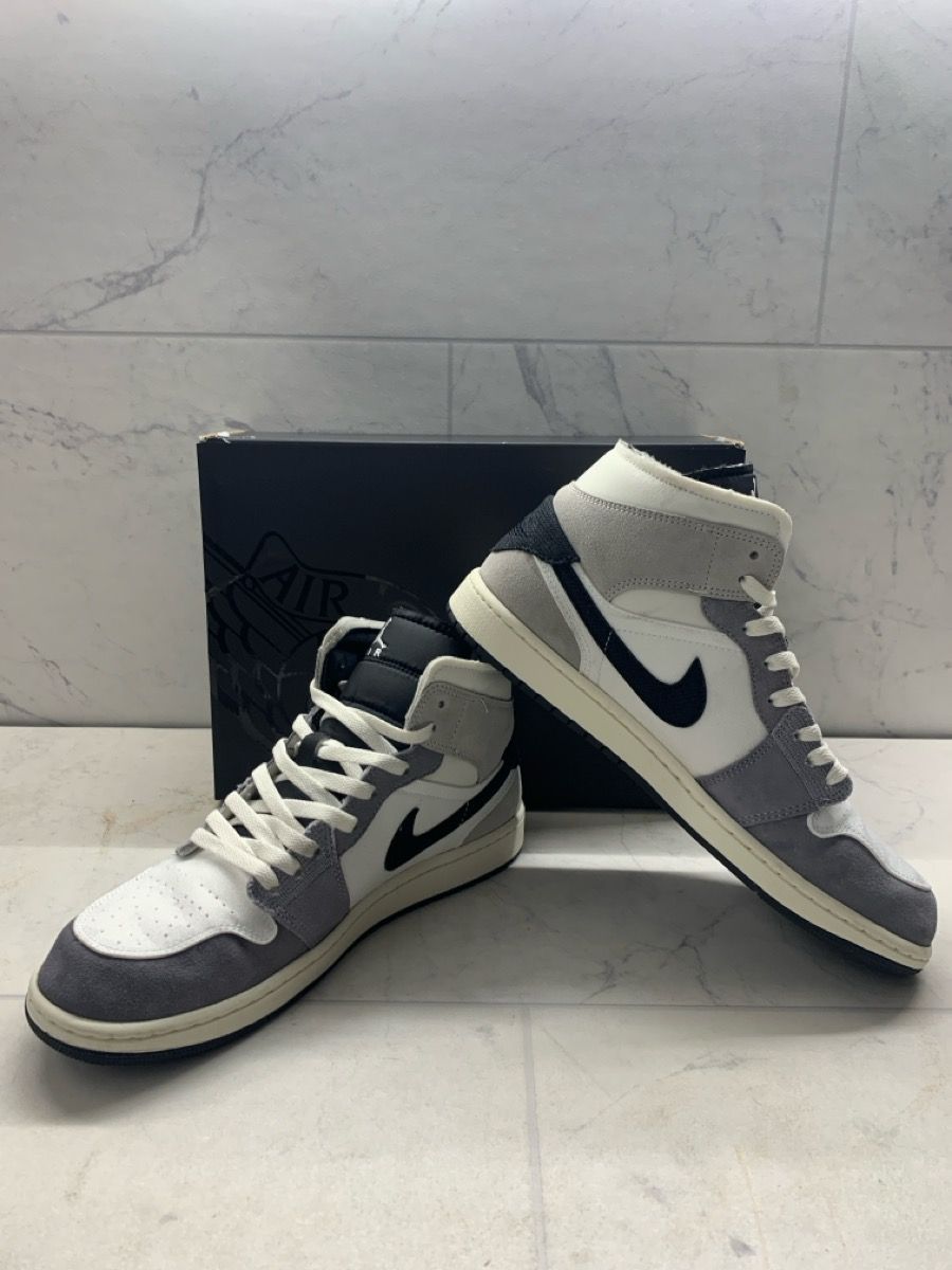 JORDAN RETRO 1 MID SE CRAFT WHITE, SIZE 11.5 (PO1016236)