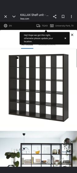 Large, cubed shelving
