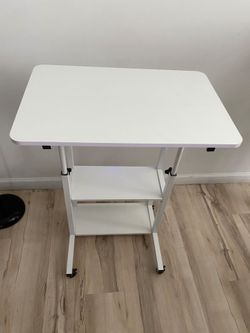 White Rolling Utility Cart / Workstation