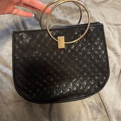 Black & Gold Hand Bag 