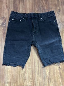Black Jean Shorts