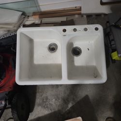 Vintage Cast Iron Sink