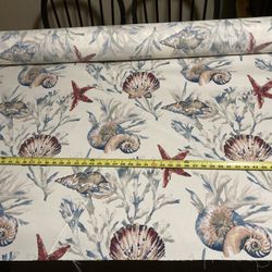 Seashell Pattern Outdoor Fabric Roll 30 Yards