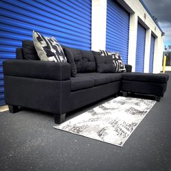 Black Modern Sectional Sofa