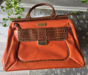 Samantha Brown orange Travel tote