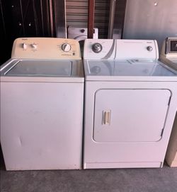 White Admiral Washer And Electric Dryer