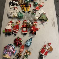 Vintage Christmas Ornaments. 