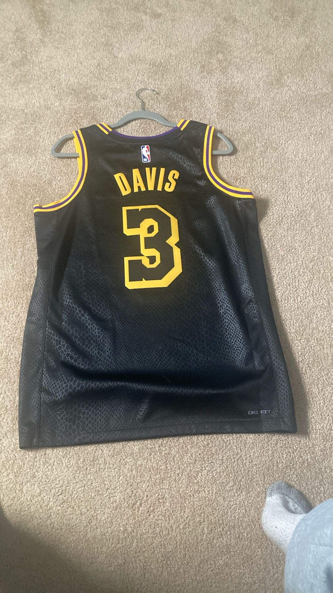 Anthony Davis Lakers Black Mamba Edition Jersey