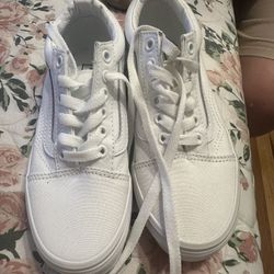 White Vans Size 1.5 Kids 