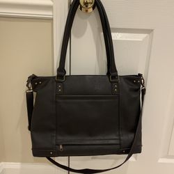 Quality Dark Brown Leather Tote Bag 