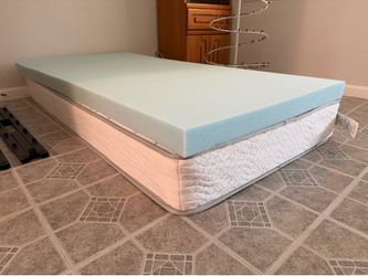 Bed frame, mattress and mattress foam $130