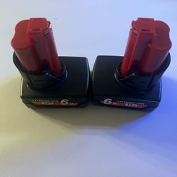 M12 Lithium Ion Batteries For Milwaukee 6Ah